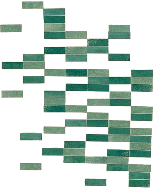 Green geometric textile pattern